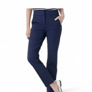 J.Crew Remi Navy Blue Straight-Leg Pants – Size 10 (Re-Imagined)
